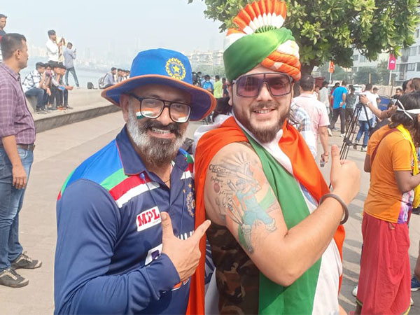 Fans outside the Wankhede Stadium (Photo/ANI)