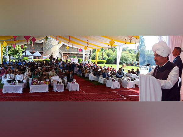 Advisor Bhatnagar addresses ‘Janjatiya Gaurav Diwas’ celebrations (Photo/ANI)