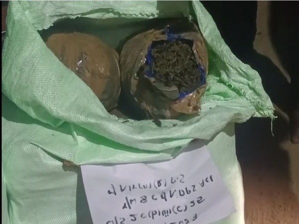  Police seize consignment of ganja in Andhra Pradesh's Anakapalli (Photo/ANI)