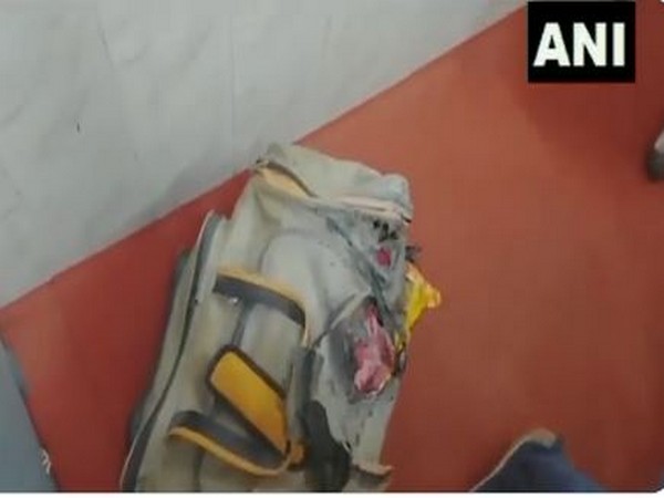 Suspected bag in which minor explosion took place (Photo/ANI)