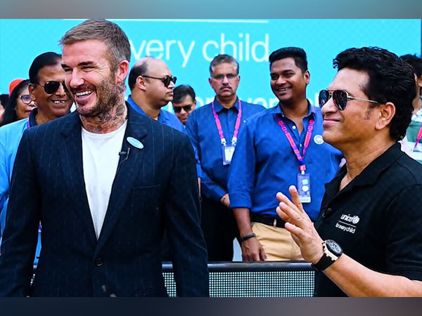 David Beckham left) Sachin Tendulkar (right) (Photo: BCCI)