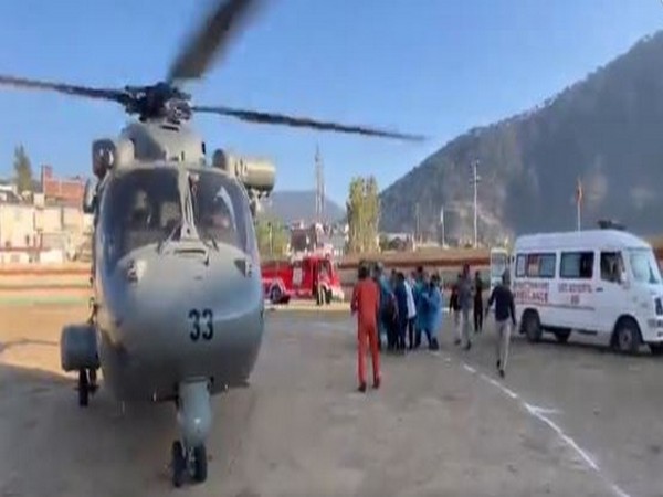 IAF helicopters were deployed at Doda's Assar (Photo/ANI)