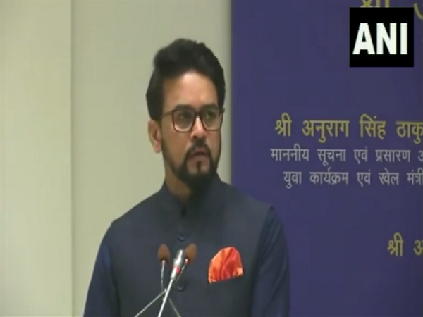 Union Minister for Information and Broadcasting Anurag Thakur. (Photo/ANI)