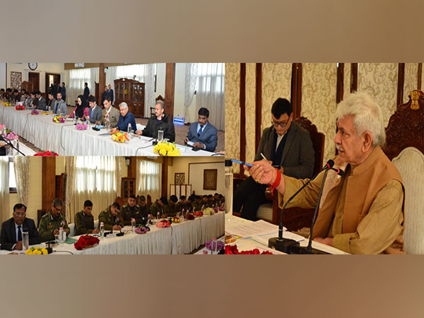Lt Governor Manoj Sinha chairs high-level meeting (Photo/ANI)