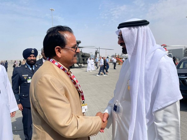 Indian MoS Ajay Bhatt with UAE MoS Mohammed Ahmed Al Bowardi (Photo: X @IndembAbuDhabi)