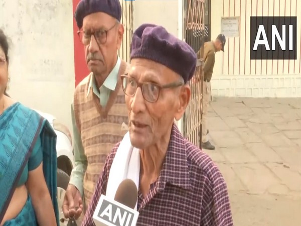 95-year-old voter Ram Murthi (Photo/ANI)