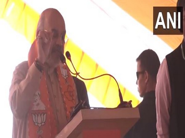 Union Home Minister Amit Shah at Rajasthan's Bijainagar (Photo/ANI)
