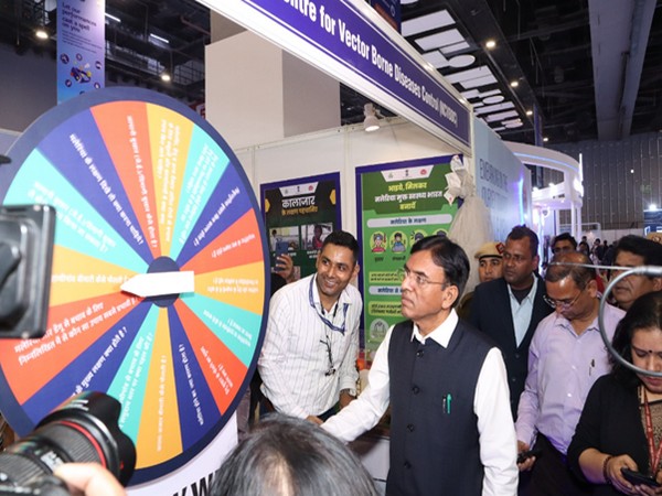 Union Health Minister Mansukh Mandaviya at Ayushman Bhav Health Pavilion at the 42nd India International Trade Fair (Photo credit/PIB) 