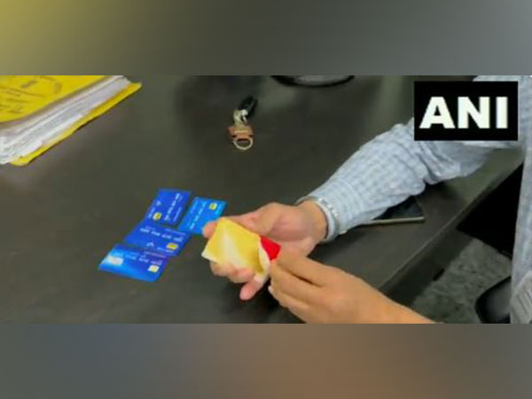 Chandigarh Customs recovered one gold biscuit and five gold sheets (Photo/ANI)