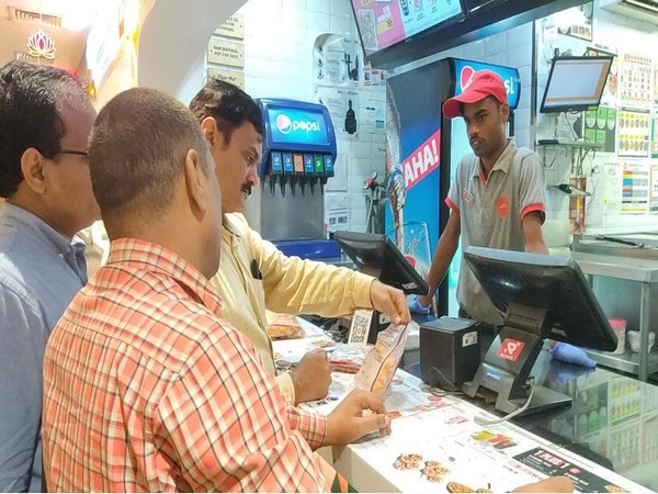 Raid in Gorakhpur mall after ban on Halal-certified goods. (Photo/ANI)