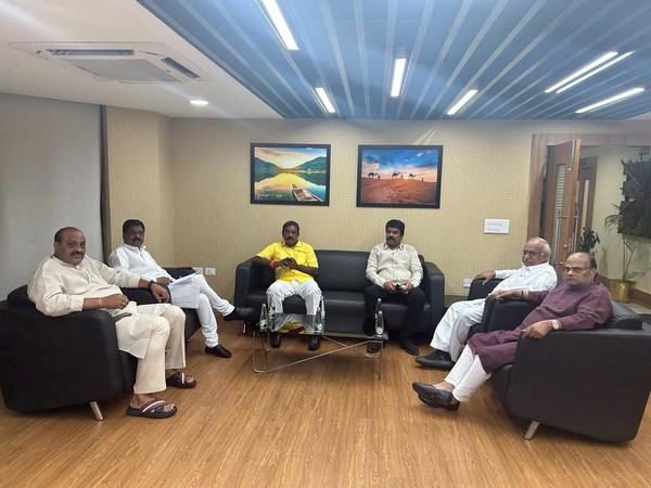A delegation of the TDP leaders submitted a letter to the ECI (Photo/ANI)
