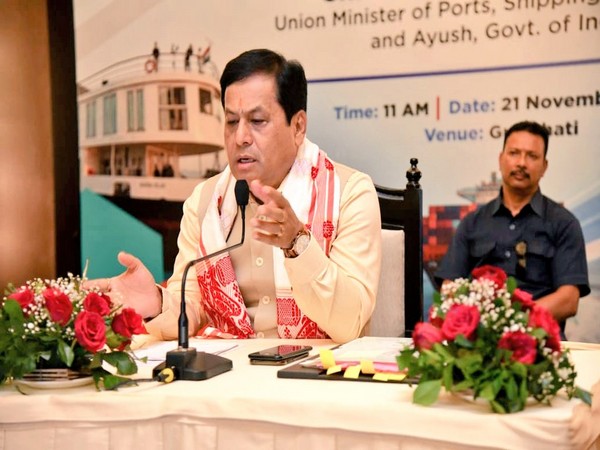 Sarbananda Sonowal at MoPSW and MoA review meeting (Photo credit/ Sarbananda Sonowal 'X' account)