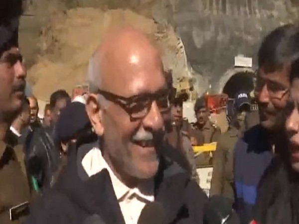 Former PMO advisor Bhaskar Khulbe arrives at Silkara tunnel in Uttarkashi to inspect the rescue operations (Photo/ANI)