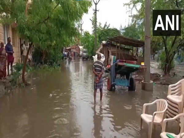  Waterlogging in Erode due to heavy rains (Photo/ANI)