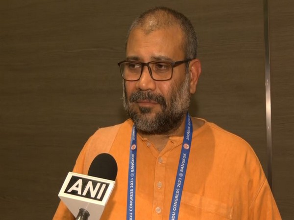 Global Chairman of the World Hindu Foundation SwamI Vigyananad (Photo/ANI)