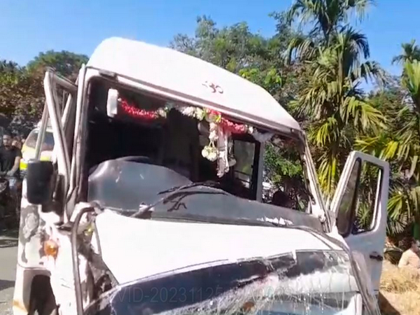 One of the vehicles involved in an accident (Photo/ANI)