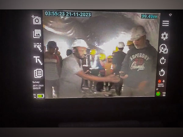 Rescue team officials had established audio-visual contact with the workers trapped in the Silkyara tunnel (File photo/ANI)