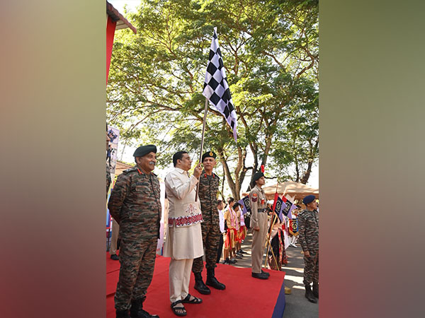 National Cadet Corps car rally's flag-in ceremony held in Guwahati (Photo/ANI)