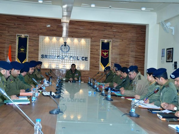 IGP Kashmir chairs security review meeting in Srinagar (Photo/ANI)