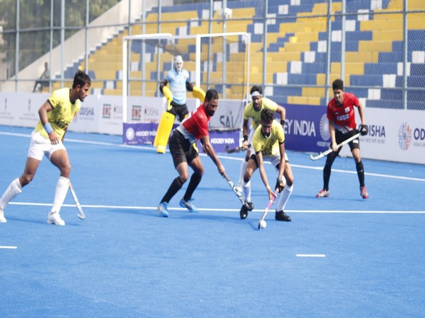 Players in action during Hockey India Senior National Championship 2023 (Image: HI)
