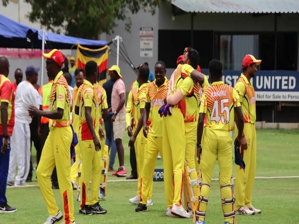 Uganda team celebrating. (Photo- ICC)