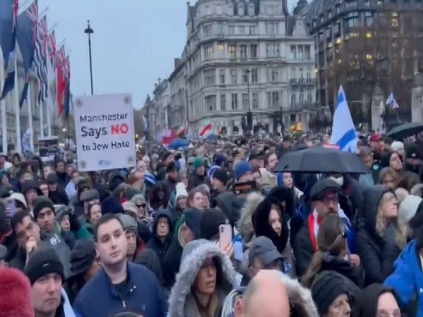 Visual from the march in London (Photo/ANI)