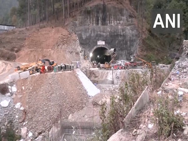 Visuals from Silkyara tunnel, Uttarakhand. (Photo/ANI)