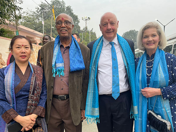 Diplomats and ambassadors from 70 nations arrive for Dev Deepavali celebrations in Uttar Pradesh's Varanasi (Photo/ANI)