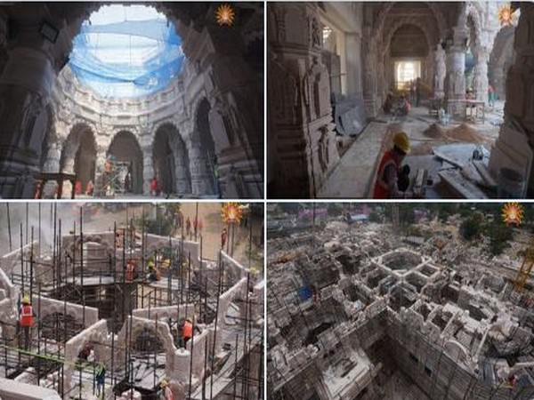 Under construction Ram Temple in Ayodhya (Images: X/@ShriRamTeerth)