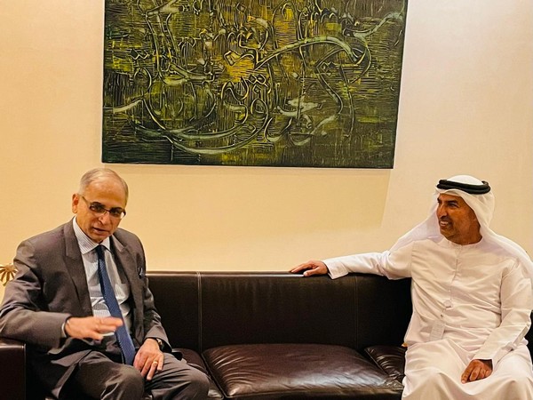 Foreign Secretary Vinay Kwatra with Salem Al Zaabi (Photo: X@IndembAbuDhabi)