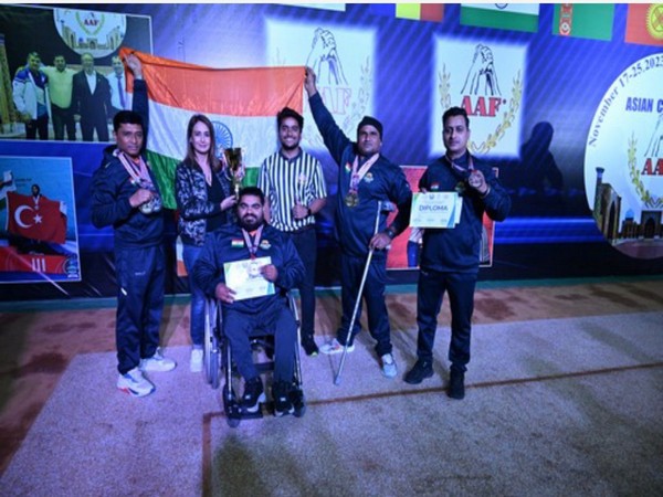 Indian Armwrestler medallists at Asian Armwrestling Cup 2023 (Image: PAFI)