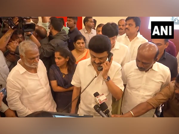 CM Stalin visits control room in Chennai after heavy rainfall (Photo/ANI)