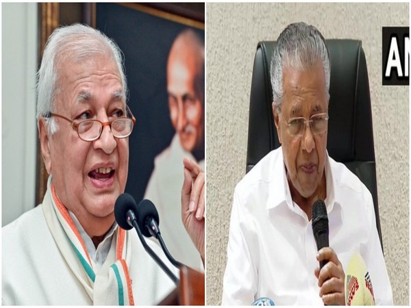 Kerala governor Arif Mohammed Khan, Chief Minister Pinarayi Vijayan. (Photo/ANI)