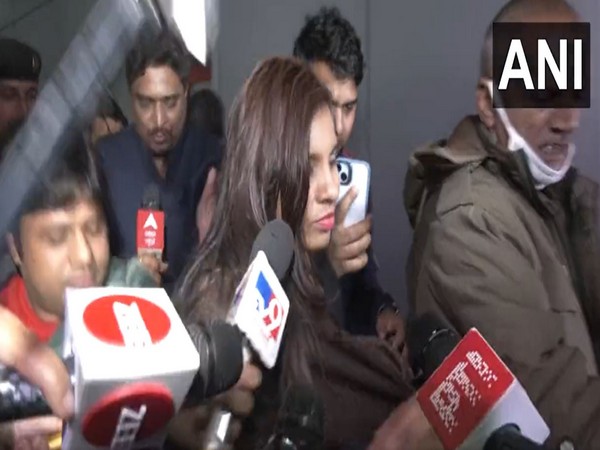 Anju, alias Fatima, returns to India from Pakistan (Image: ANI)