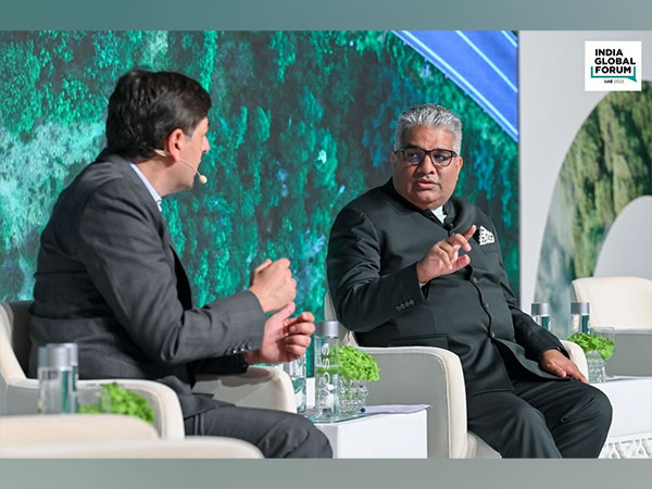 Environment Minister Bhupender Yadav at the Climate for Business Forum on concluding day of India Global Forum Middle East and Africa