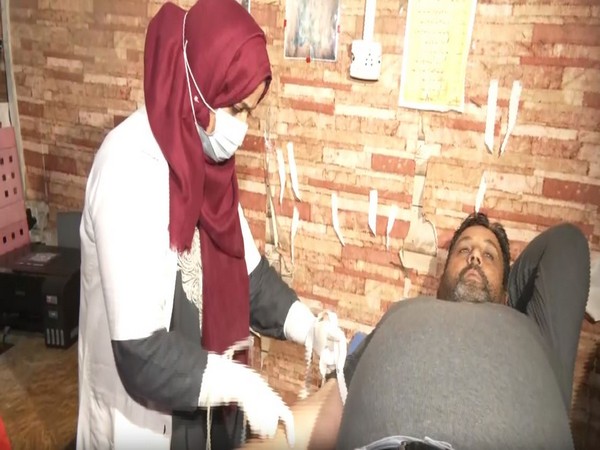 Mega blood donation camp in Srinagar. (Image/ANI)