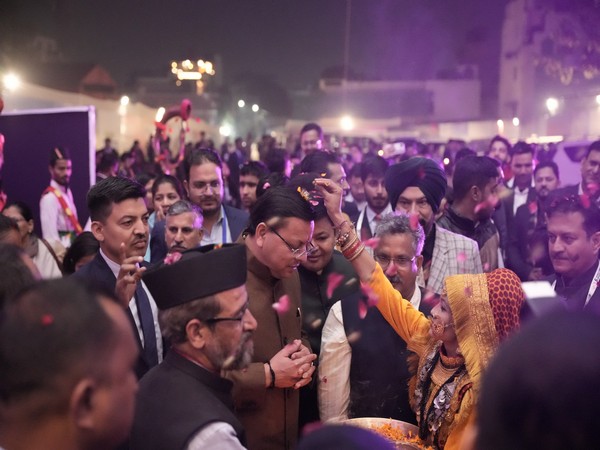 Chief Minister Pushkar Singh Dhami at WDMC 2023 (Image/ANI)