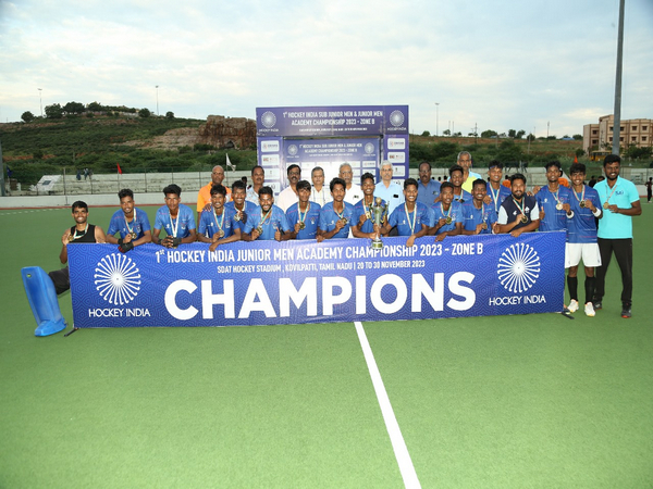 SAIL Hockey Academy winning Hockey India Junior and Sub-Junior Academy Championship 2023 (Image: HI)