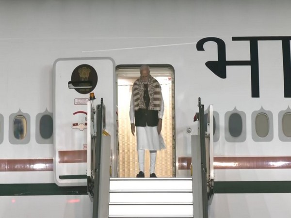 PM Modi lands at Delhi airport. (Photo/ANI)