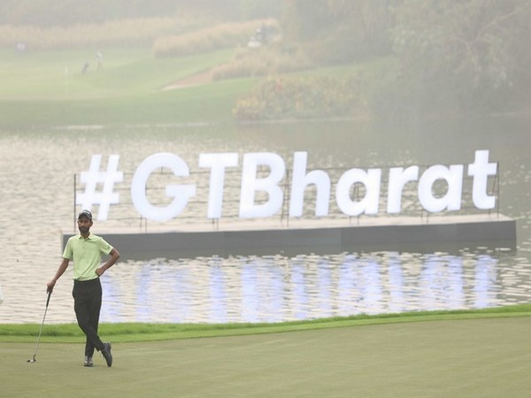 India golfer Rashid Khan in action during Kapil Dev Grant Thornton Invitational 2023 (Image: PGTI)