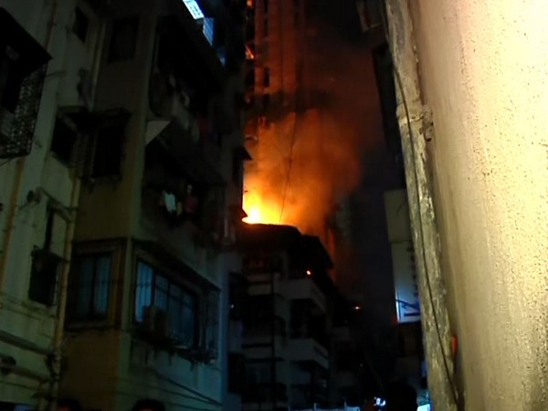 Fire breaks at a building in Mumbai (Image/ANI)