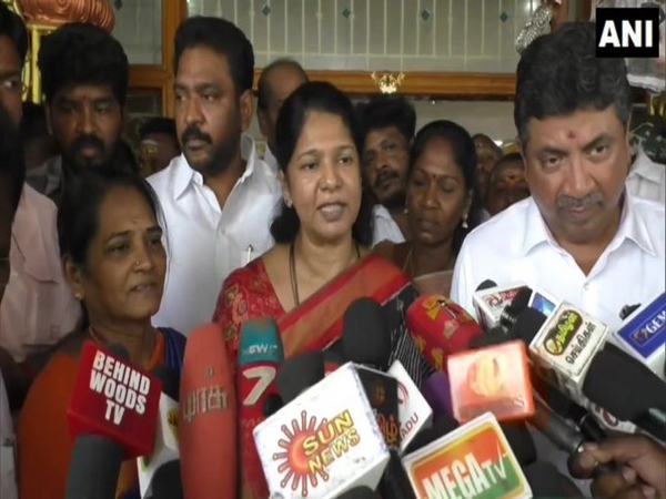 DMK MP Kanimozhi (Image/ANI)