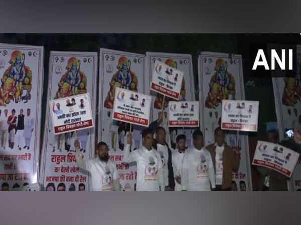 Congress supporters gather outside party office ahead of Assembly election results (Photo/ANI)