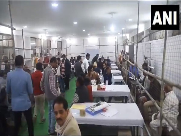 Visuals from counting centre in Surguja, Chhattisgarh. (Photo/ANI)