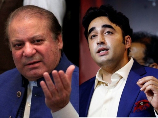 Pakistan Muslim League-Nawaz supremo Nawaz Sharif, Pakistan Peoples Party chairman Bilawal Bhutto-Zardari (File Photos)