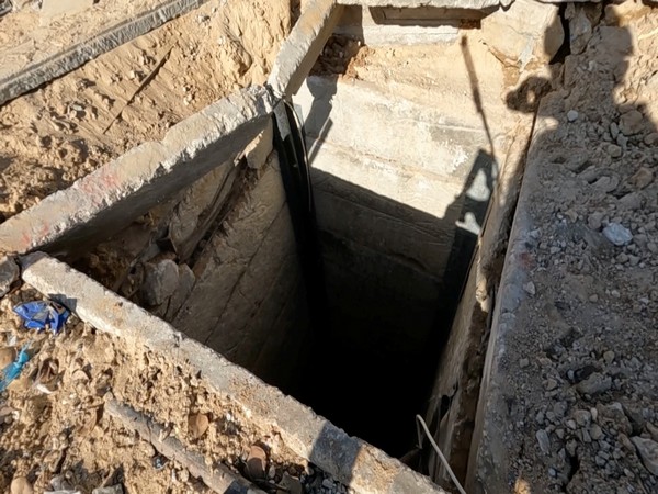 An Israeli soldier locates Hamas tunnel shaft near the school during the ongoing ground operation (Photo Credit: Reuters)
