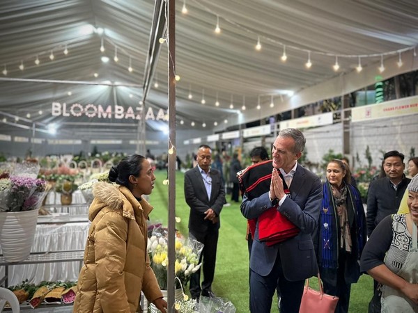 US envoy Garcetti visits Bloom Bazaar in Nagaland (Photo Credits: X/@USAmbIndia)