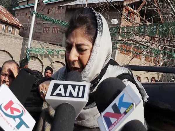 Former Chief Minister of Jammu and Kashmir Mehbooba Mufti (Photo/ANI)