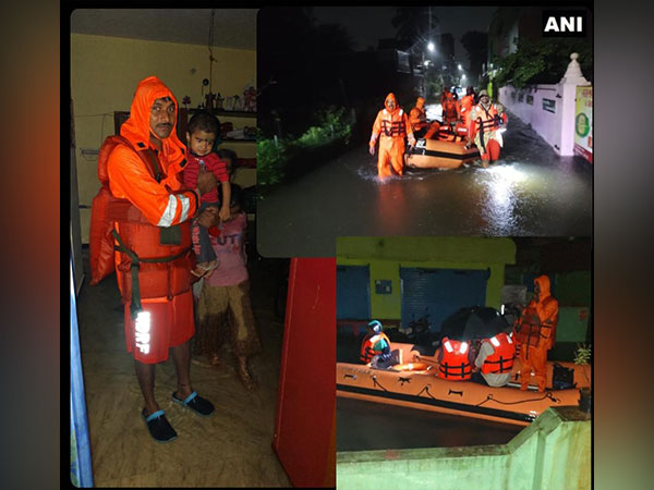 NDRF rescues 15 people in Tambaram district (Image/ANI)