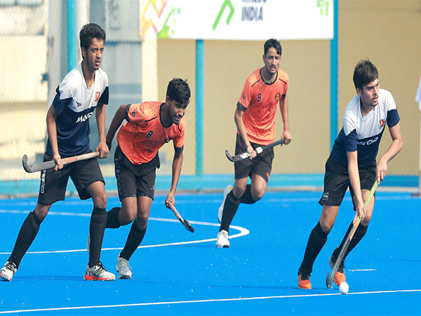 Players in action during Hockey India Junior Academy Championship 2023 (Image: HI)